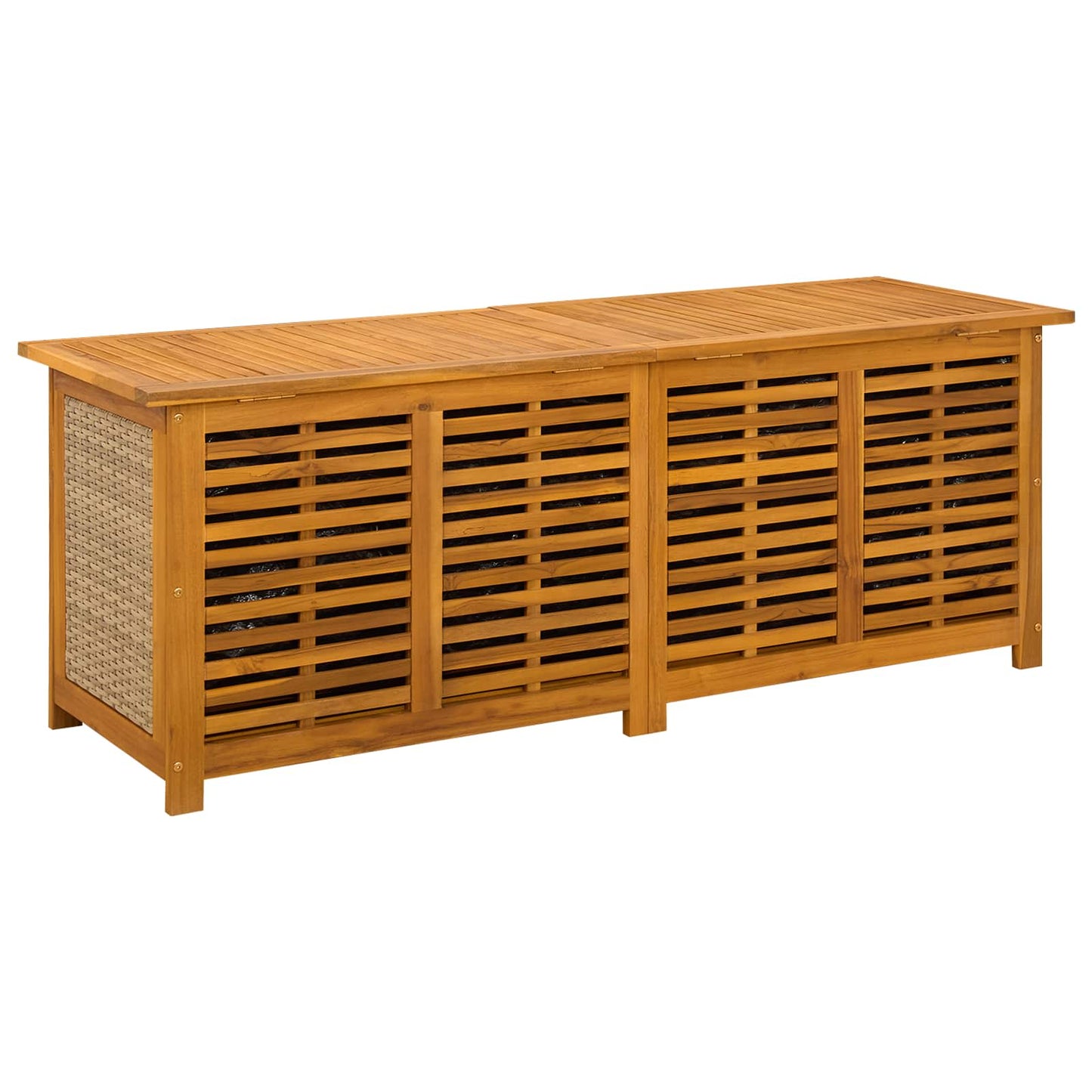 Tuinopslagdoos 185 L Massief Acaciahout 150 x 50 x 56 cm Beige