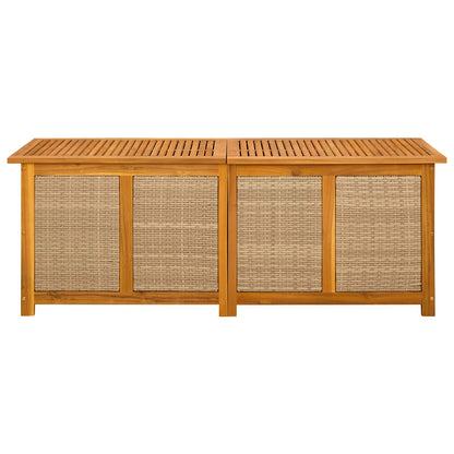Tuinopslagdoos 185 L Massief Acaciahout 150 x 50 x 56 cm Beige