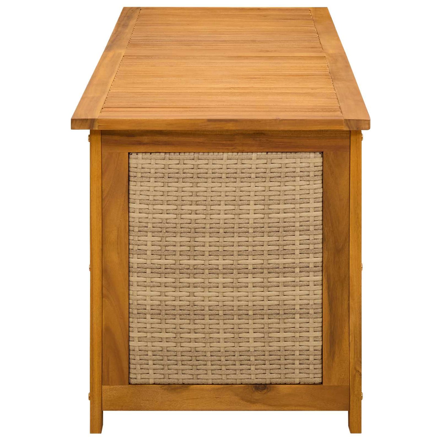 Tuinopslagdoos 185 L Massief Acaciahout 150 x 50 x 56 cm Beige