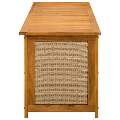 Tuinopslagdoos 185 L Massief Acaciahout 150 x 50 x 56 cm Beige