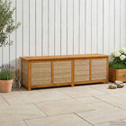 Tuinopbergdoos massief acaciahout 185L 200x50x56 cm beige