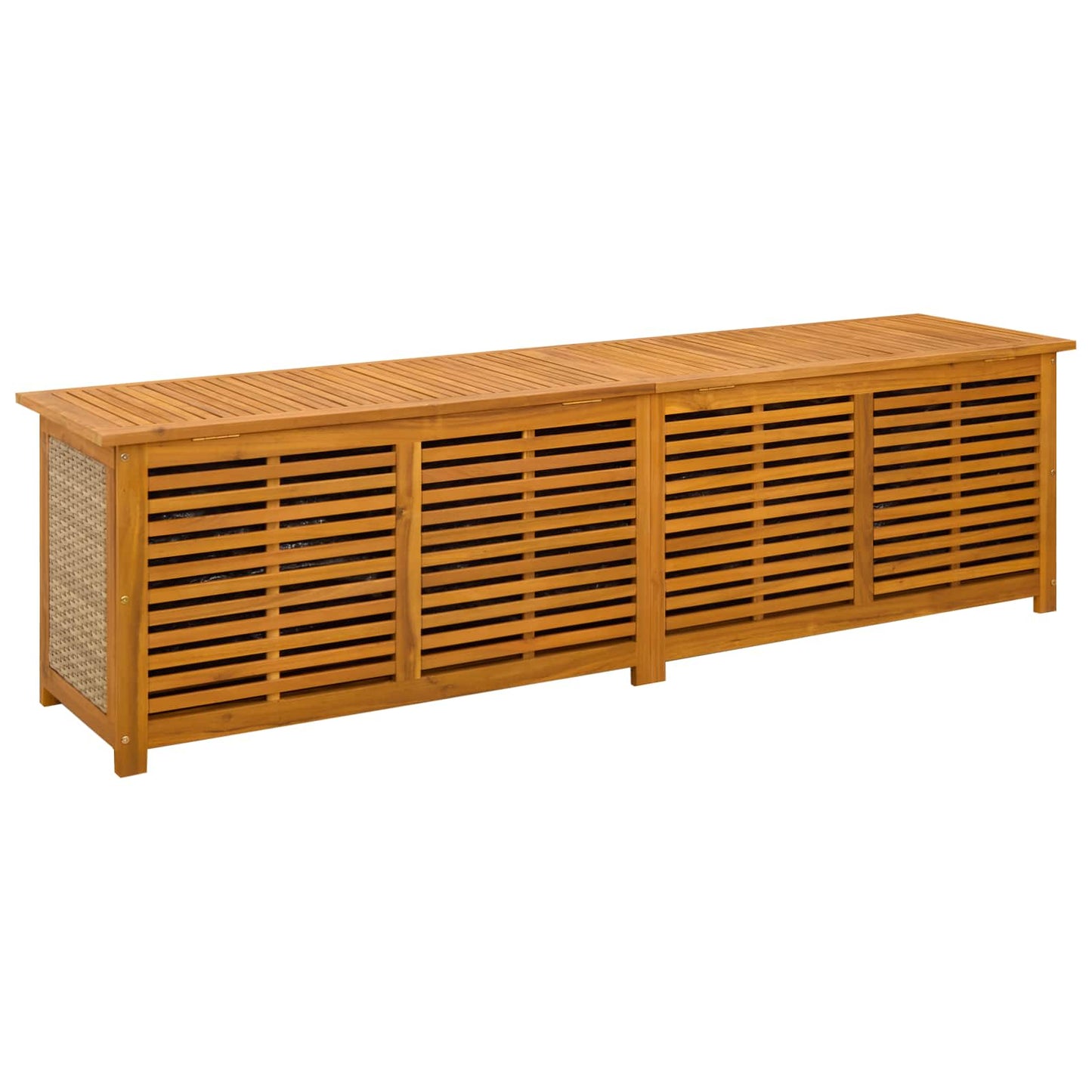 Tuinopslagdoos 185 L Massief Acaciahout 200 x 50 x 56 cm Beige