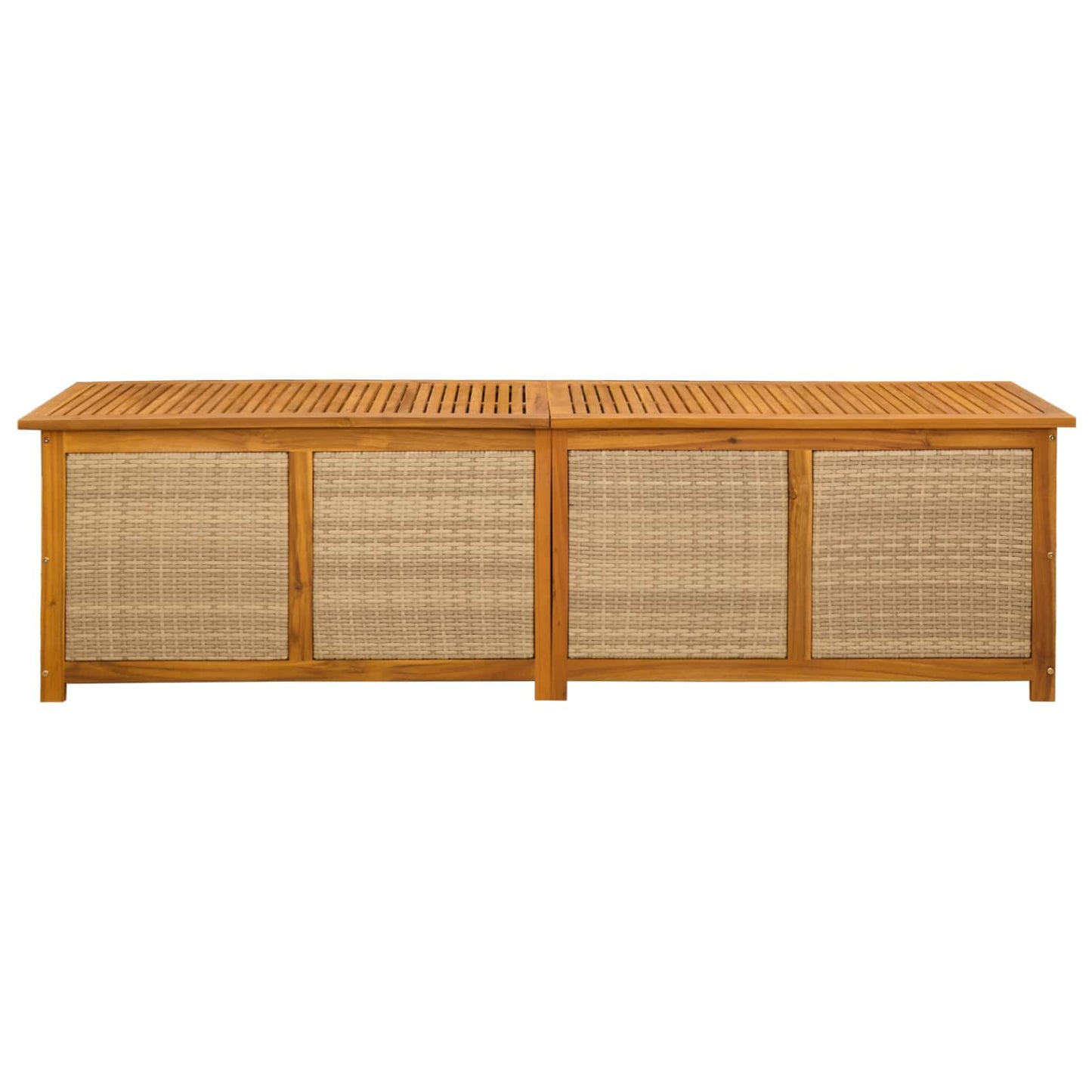 Tuinopslagdoos 185 L Massief Acaciahout 200 x 50 x 56 cm Beige