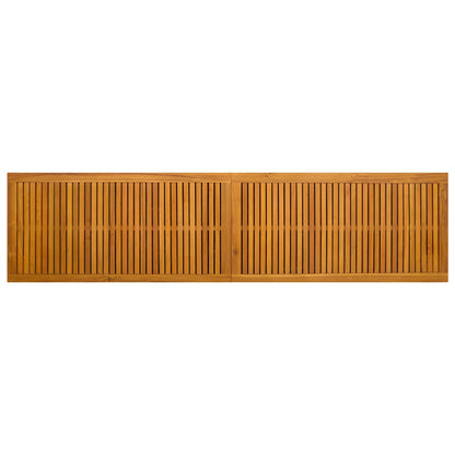 Tuinopslagdoos 185 L Massief Acaciahout 200 x 50 x 56 cm Beige