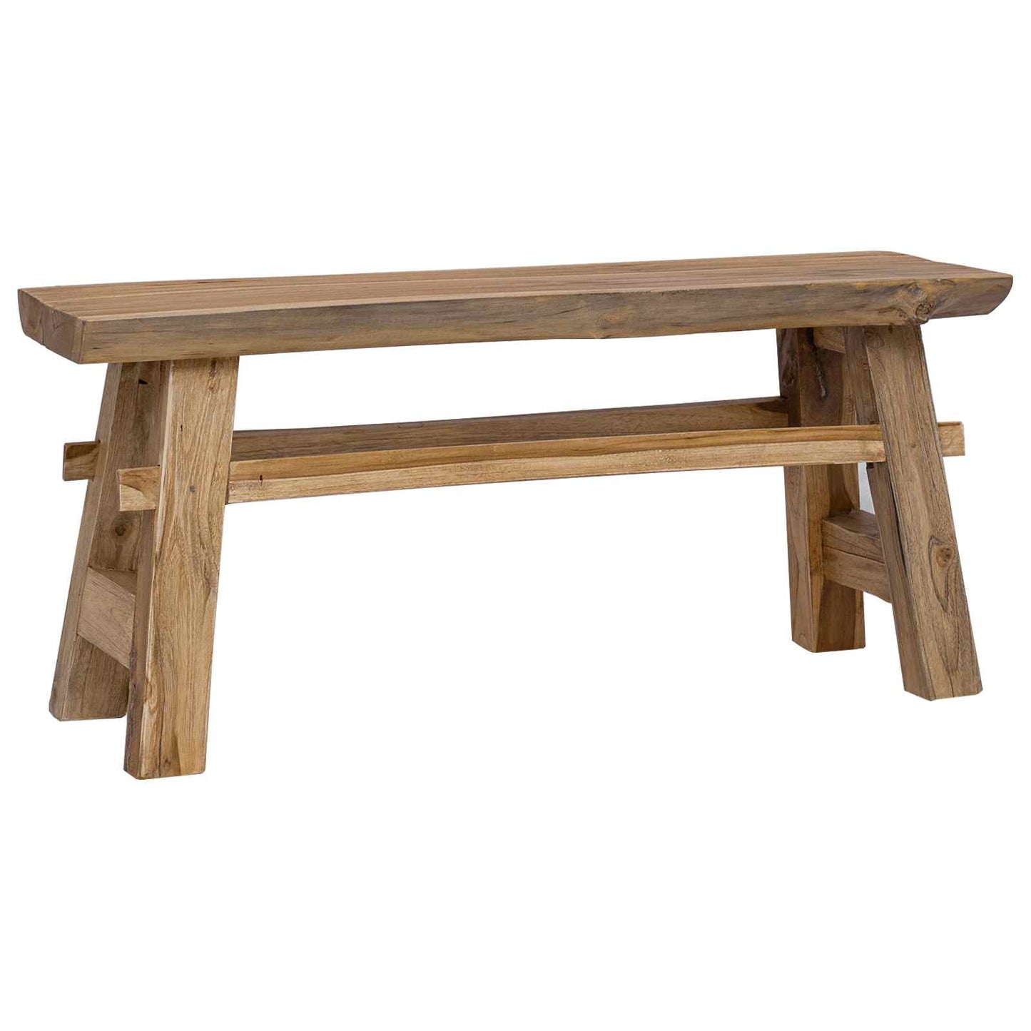 Bank Gerecycled natuurlijk kleur 100 x 28 x 43 cm