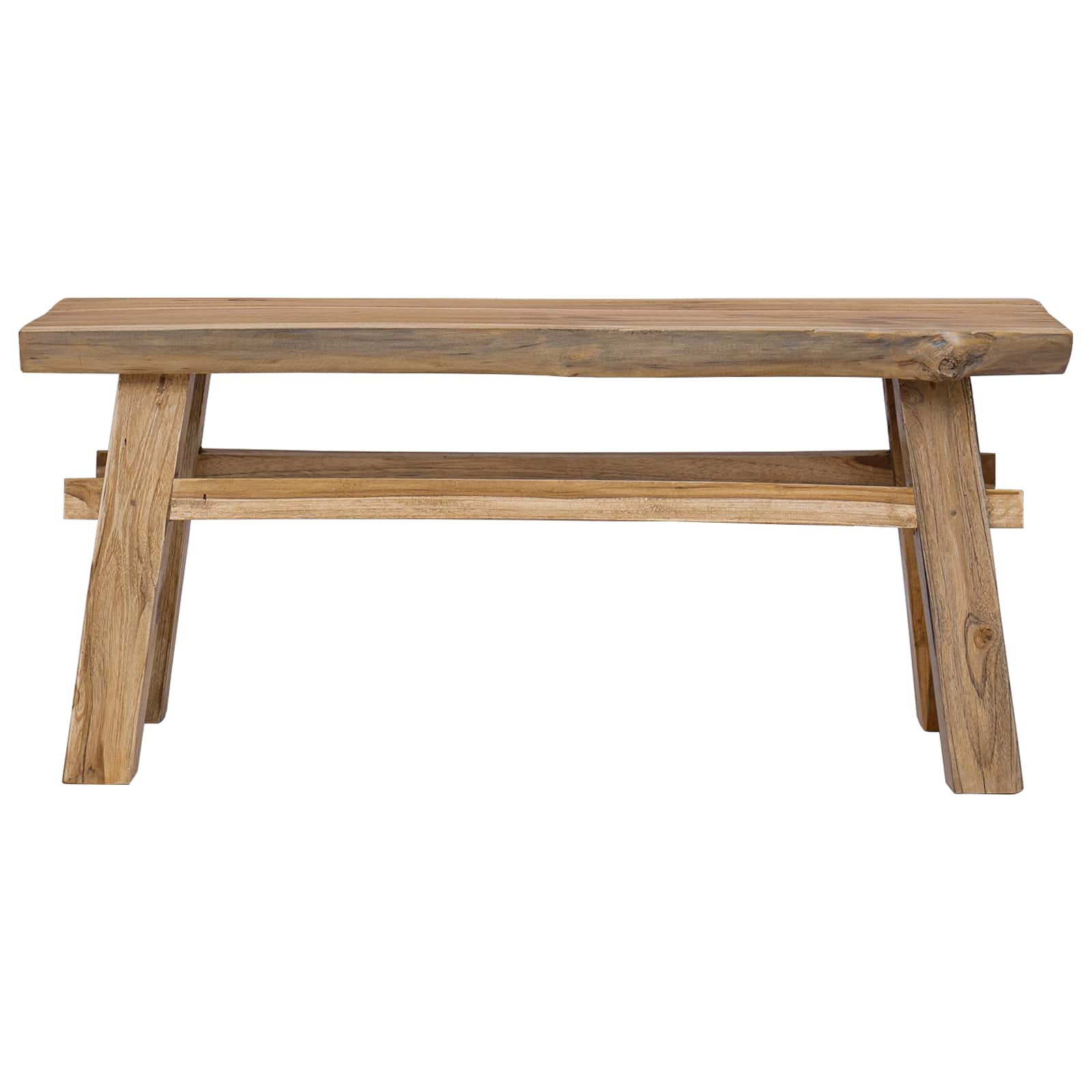 Bank Gerecycled natuurlijk kleur 100 x 28 x 43 cm