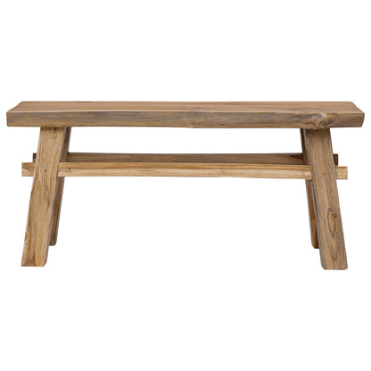 Bank Gerecycled natuurlijk kleur 100 x 28 x 43 cm