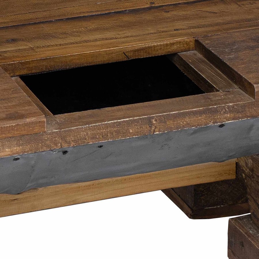 Salontafel Naturel 90 x 50 x 35 cm Hout