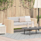 Garden Bench Natural 134 x 60 x 62 cm Solid Pine Wood