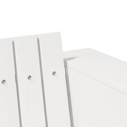 Tuinbank Wit 134 x 60 x 62 cm Massief grenenhout