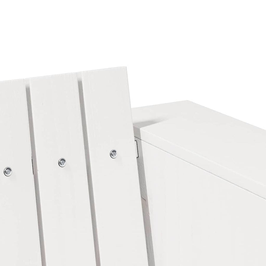 Tuinbank Wit 134 x 60 x 62 cm Massief grenenhout
