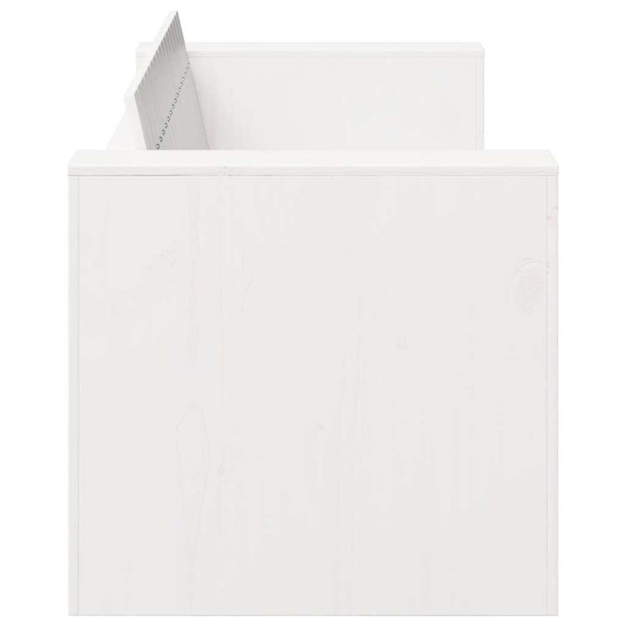 Tuinbank Wit 134 x 60 x 62 cm Massief grenenhout