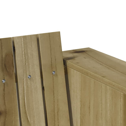 Tuinbank Groen 134 x 60 x 62 cm Massief grenenhout