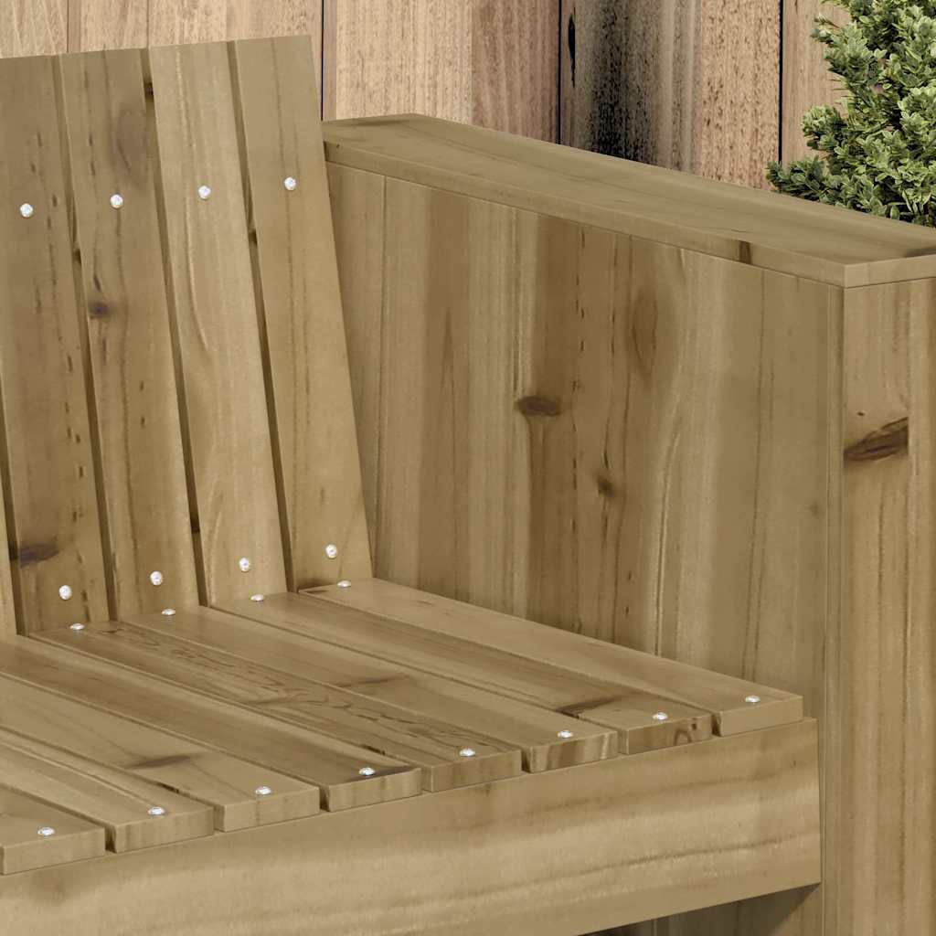 Tuinbank Groen 134 x 60 x 62 cm Massief grenenhout