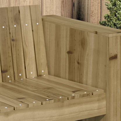 Tuinbank Groen 134 x 60 x 62 cm Massief grenenhout