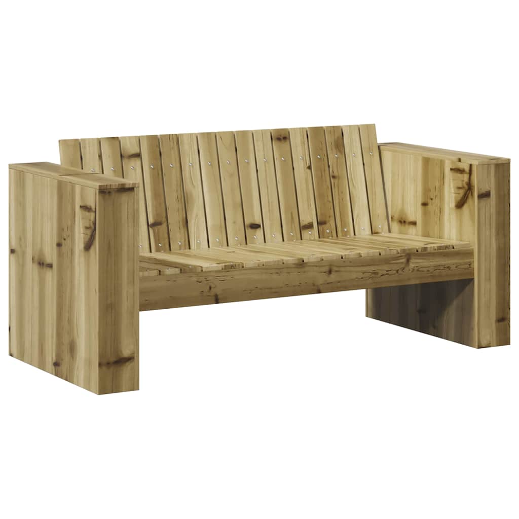Tuinbank Groen 134 x 60 x 62 cm Massief grenenhout