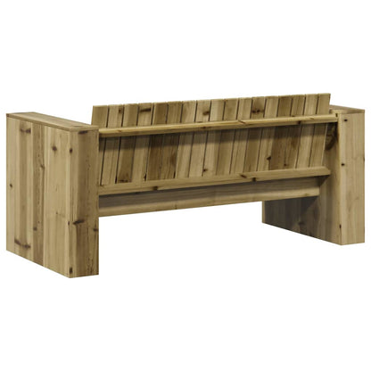 Tuinbank Groen 134 x 60 x 62 cm Massief grenenhout
