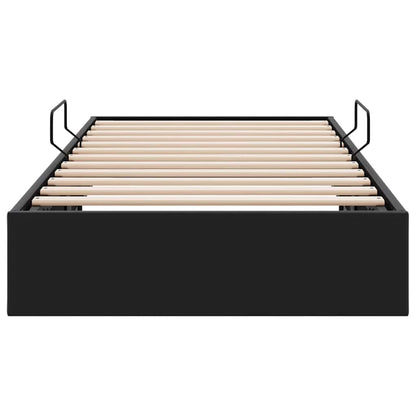 Opslag bed met opslag Zwart 100 x 190 cm Kunstleer