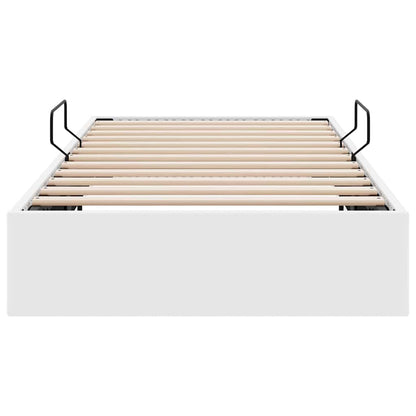 Opslag bed met opslag Puur Wit 100 x 190 cm Kunstleer