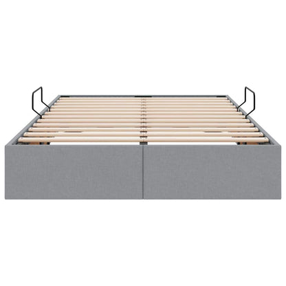 Opslag Bed Met Matras Met Opslag Stof 120 x 200 cm Lichtgrijs