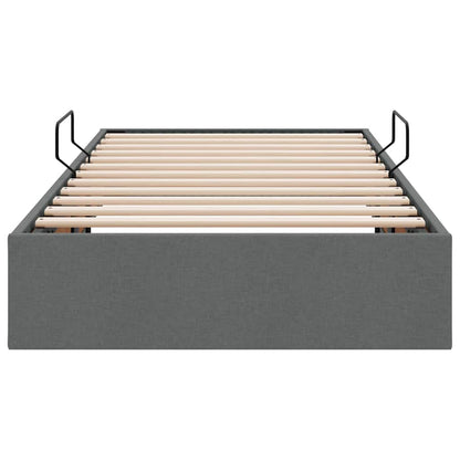 Opslag bed met matras met opslag Donkergrijs 90 x 190 cm Stof