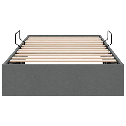 Opslag bed met matras met opslag Donkergrijs 203 x 100 cm Stof