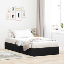 Opslag bed met matras met hoofdeinde Zwart 90 x 190 cm Fluweel