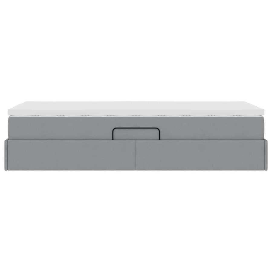 Opslag bed met matras Lichtgrijs 90 x 190 cm Polyester