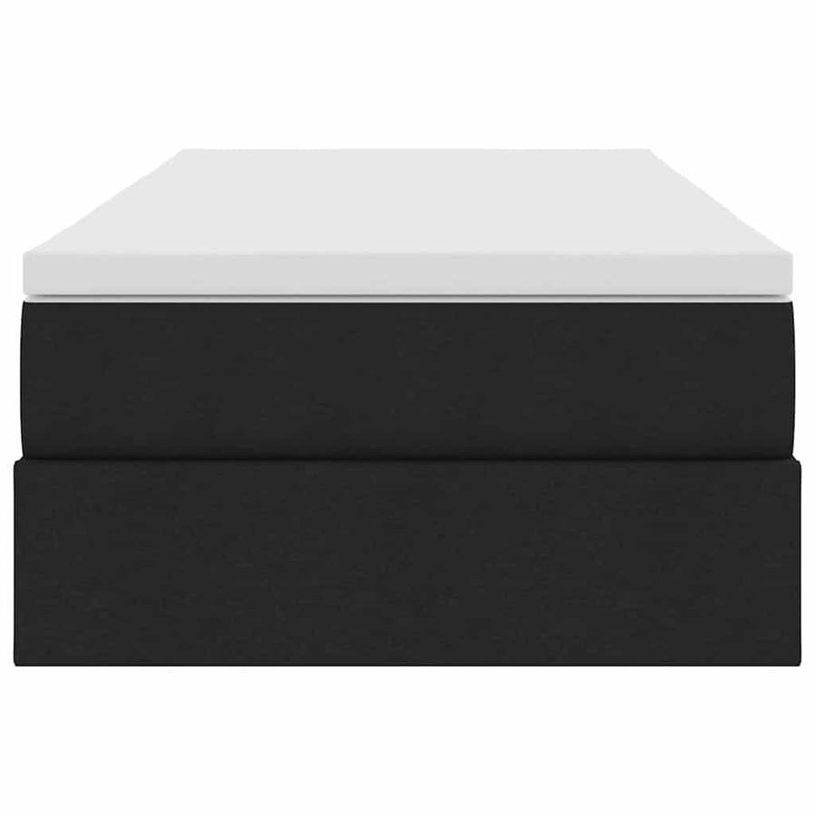Opslag bed met matras met matras Zwart 90 x 190 cm Polyester