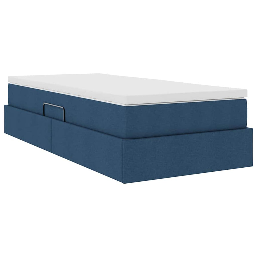 Opslag bed met matras met matras Blauw 90 x 190 cm Polyester