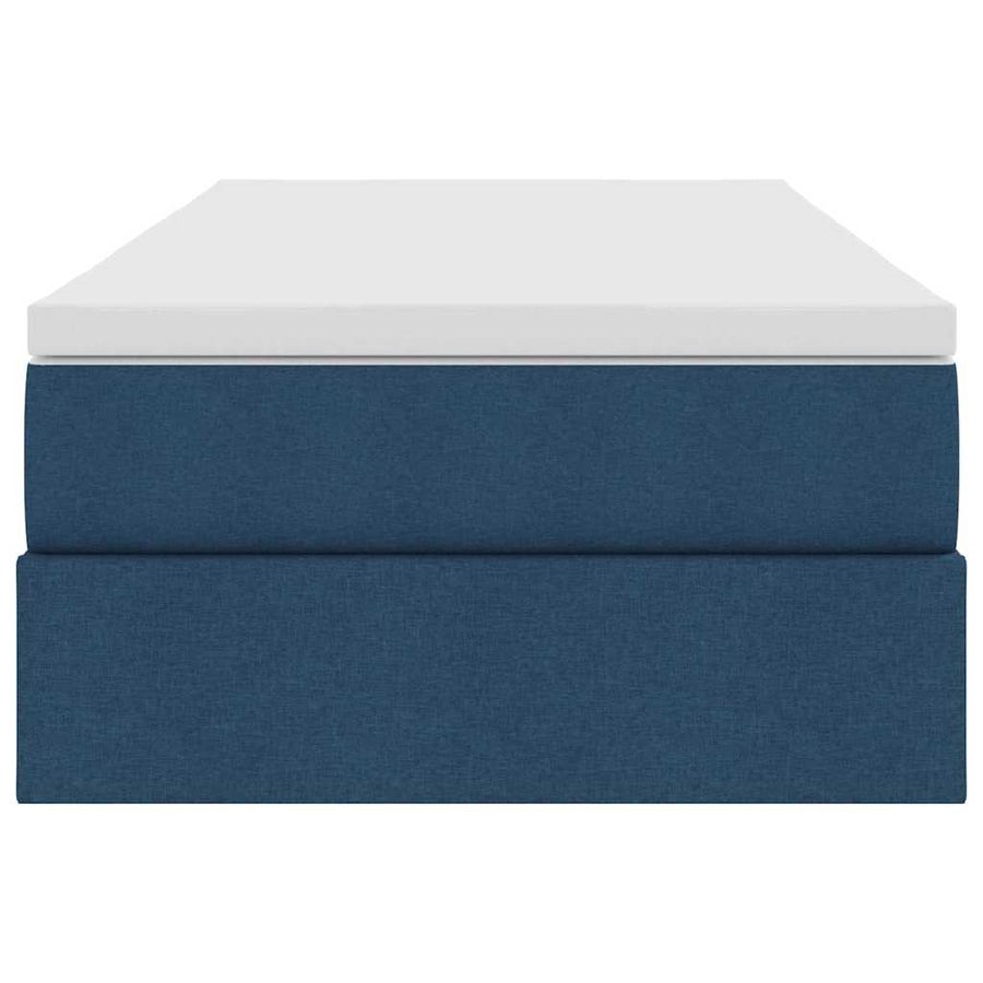 Opslag bed met matras met matras Blauw 90 x 190 cm Polyester