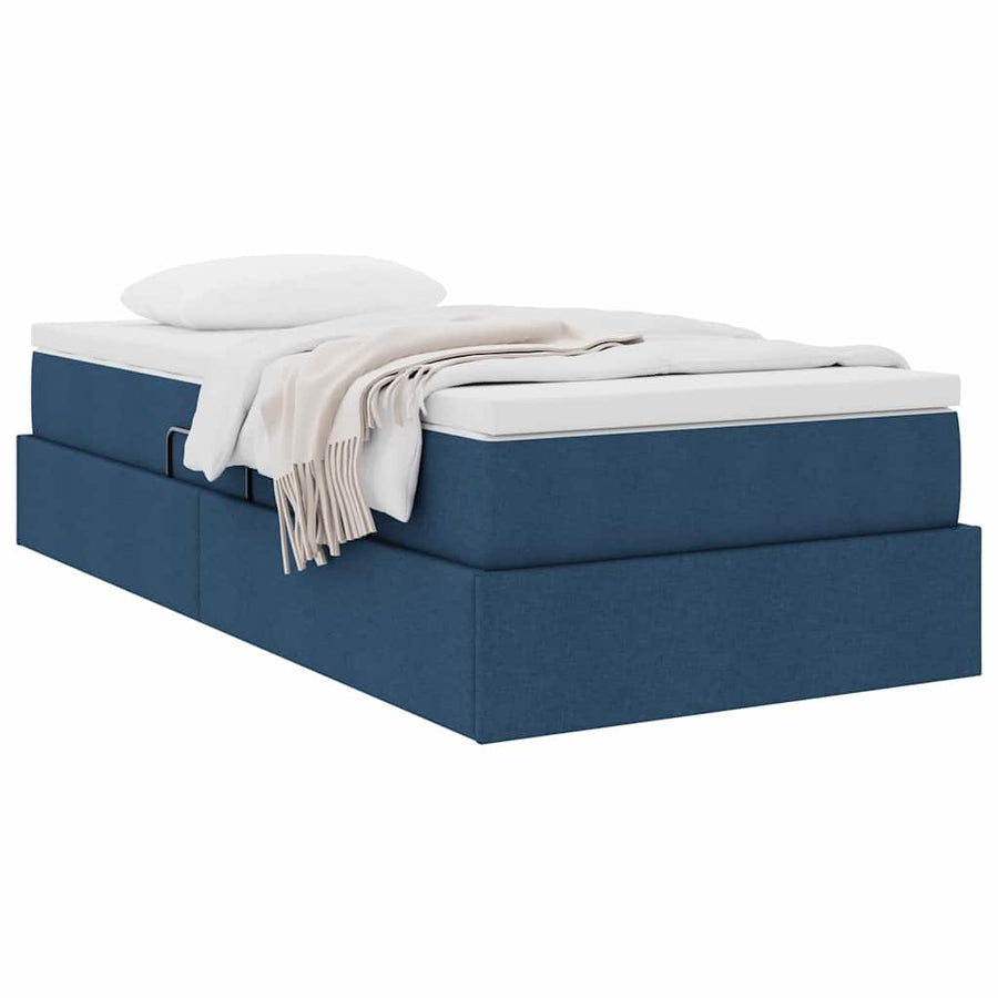 Opslag bed met matras met matras Blauw 90 x 190 cm Polyester