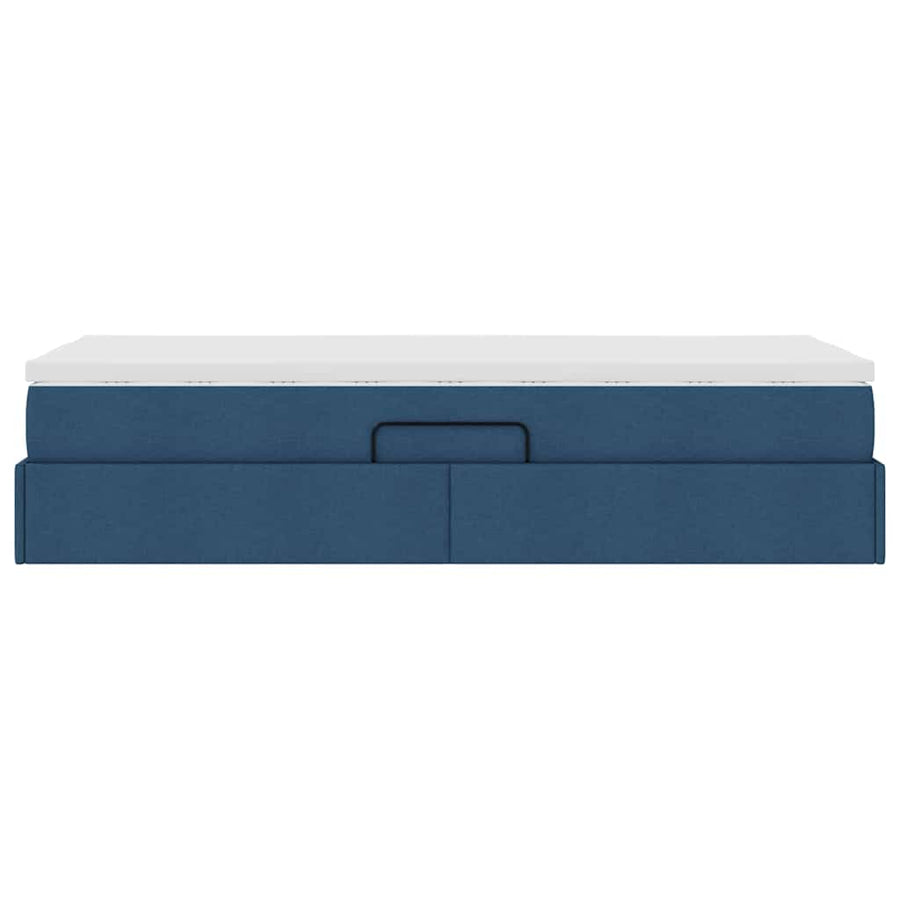Opslag bed met matras met matras Blauw 90 x 190 cm Polyester