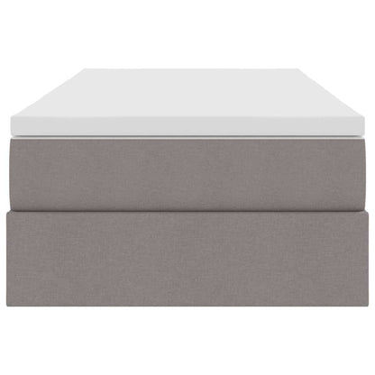 Opslag bed met matras met matras Taupe 100 x 200 cm Polyester