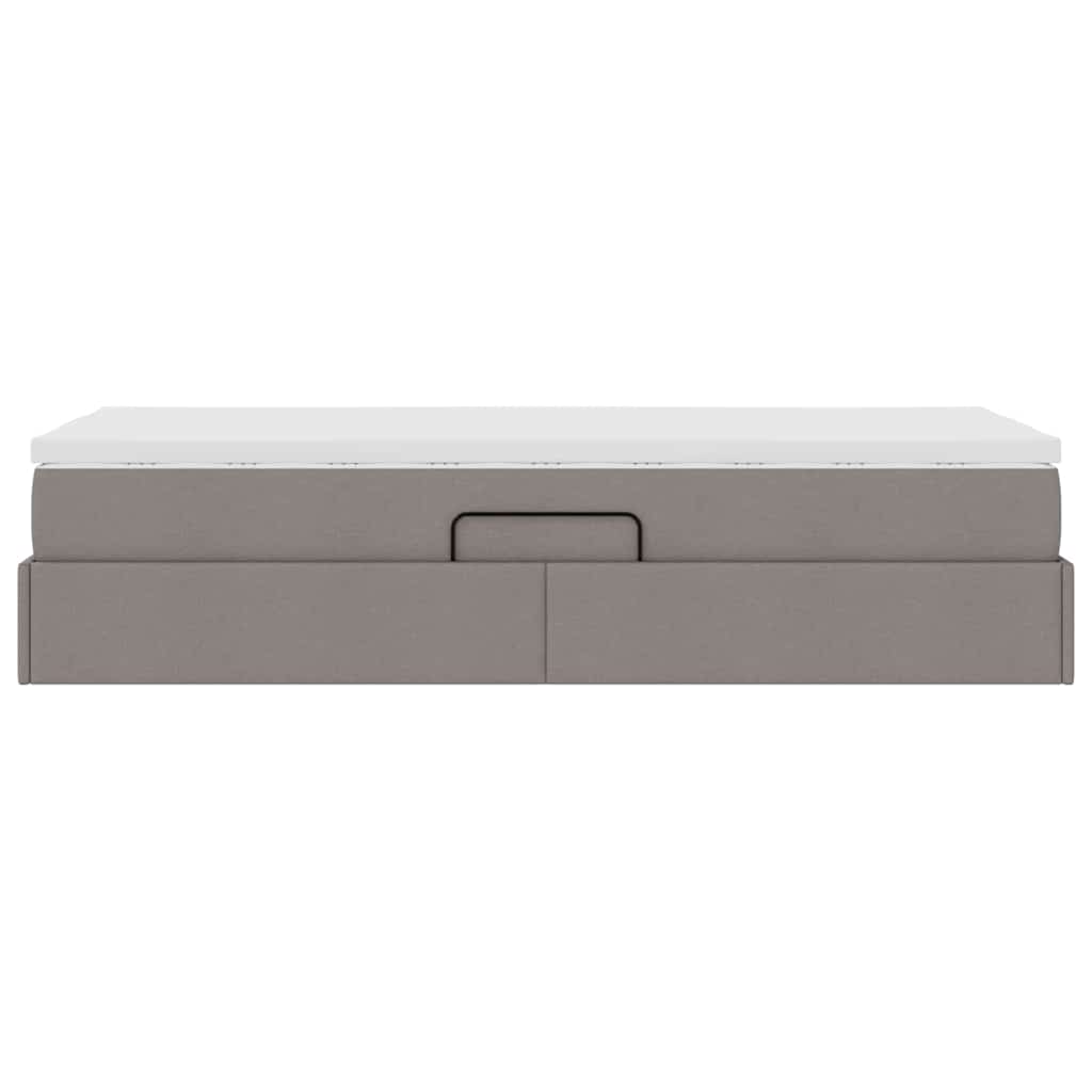 Opslag bed met matras met matras Taupe 100 x 200 cm Polyester