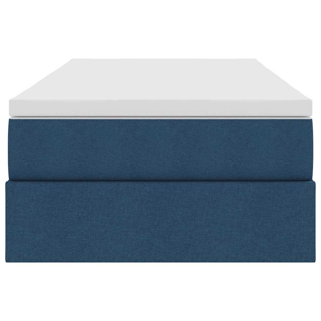Opslag bed met matras met matras Blauw 100 x 200 cm Polyester