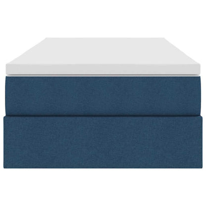 Opslag bed met matras met matras Blauw 100 x 200 cm Polyester