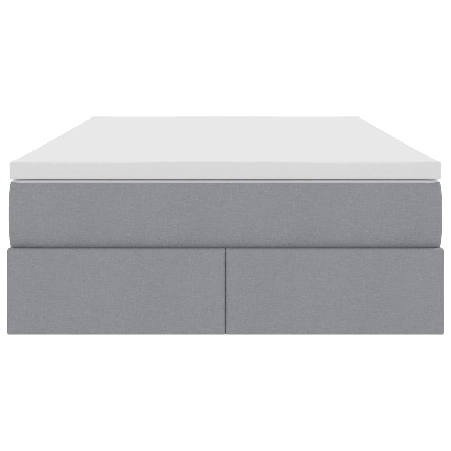 Opbergbed met matras Lichtgrijs 120 x 190 cm Polyester