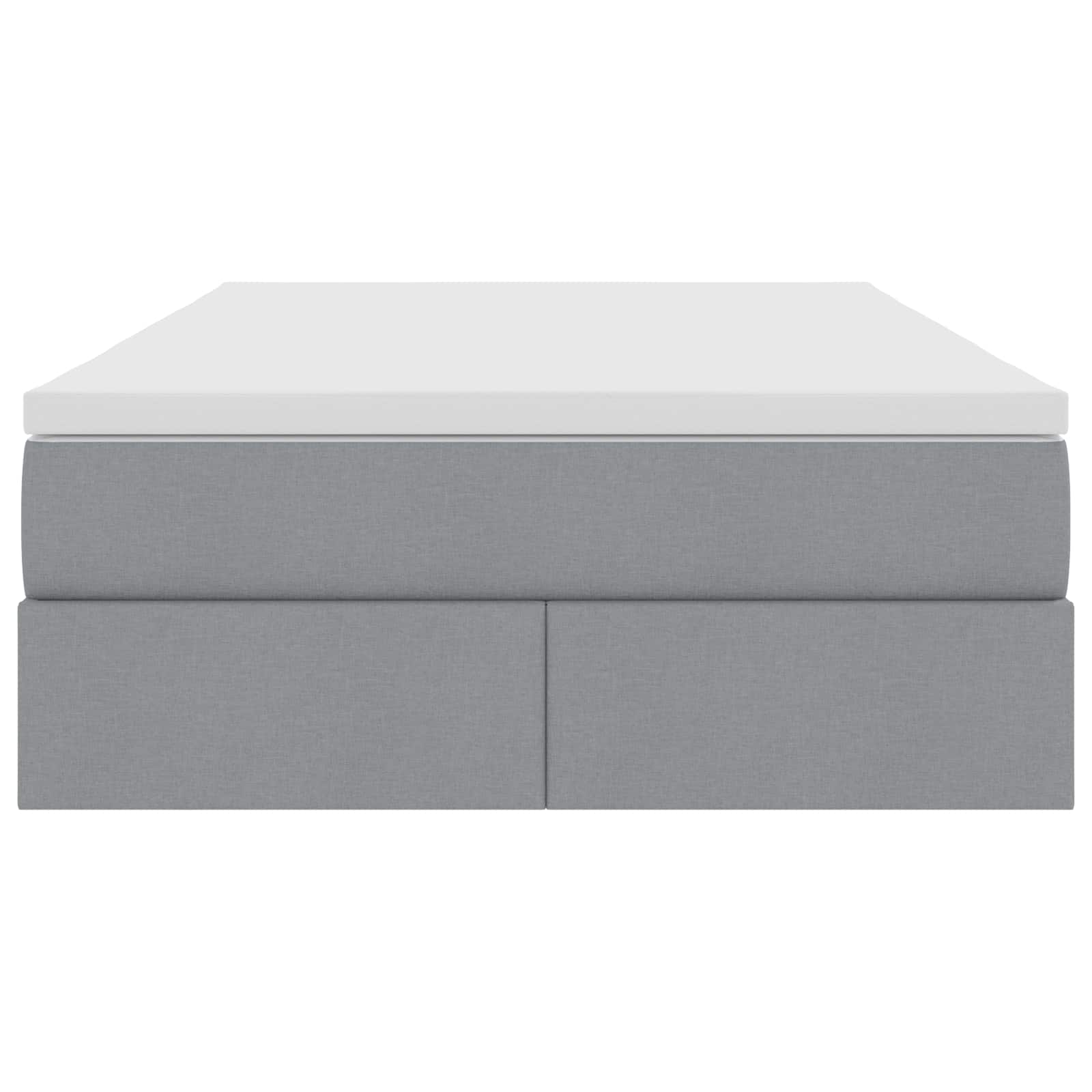 Opbergbed met matras Lichtgrijs 120 x 190 cm Polyester
