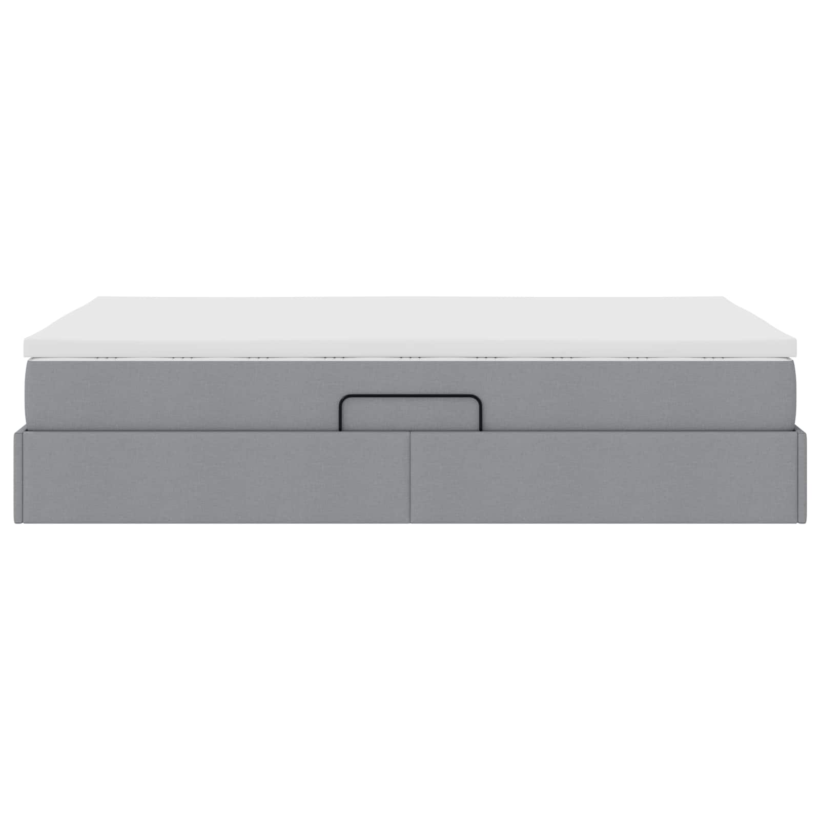 Opbergbed met matras Lichtgrijs 120 x 190 cm Polyester