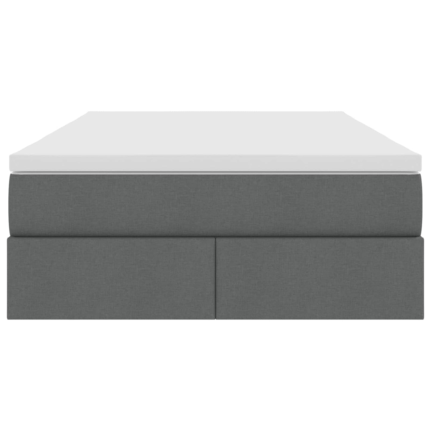 Opbergbed met matras Donkergrijs 120 x 190 cm Polyester