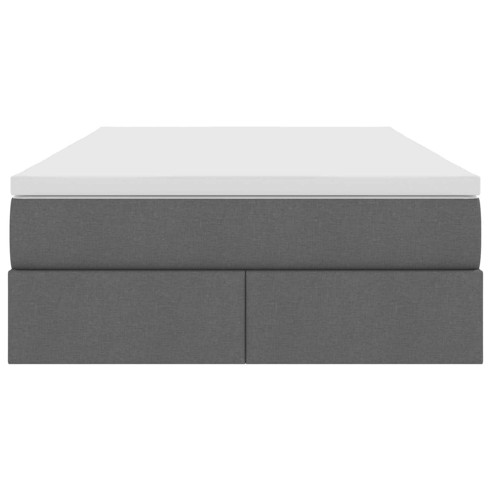 Opbergbed met matras Donkergrijs 120 x 190 cm Polyester