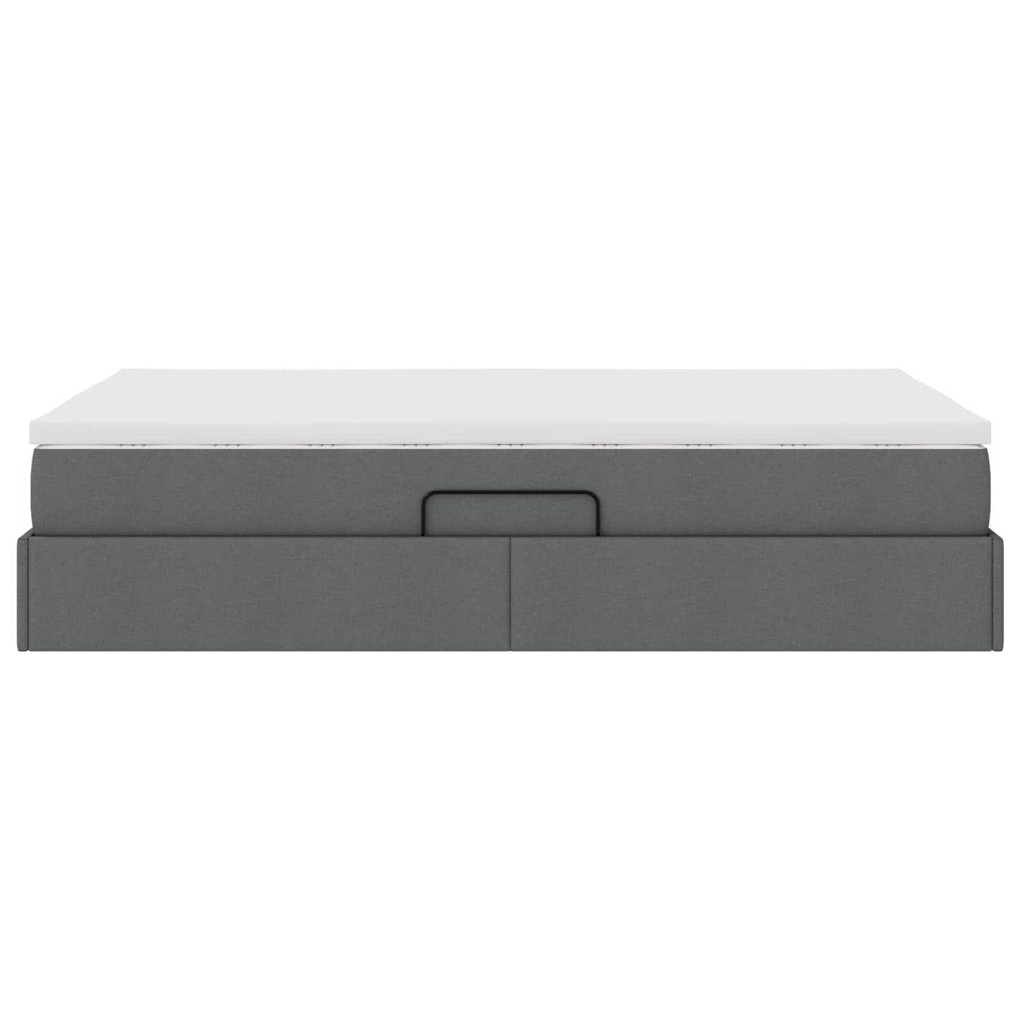 Opbergbed met matras Donkergrijs 120 x 190 cm Polyester