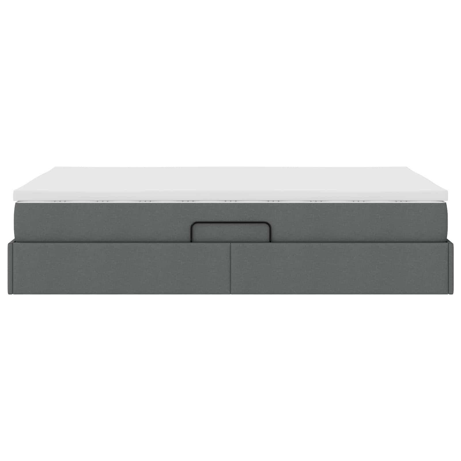 Opbergbed met matras Donkergrijs 120 x 190 cm Polyester