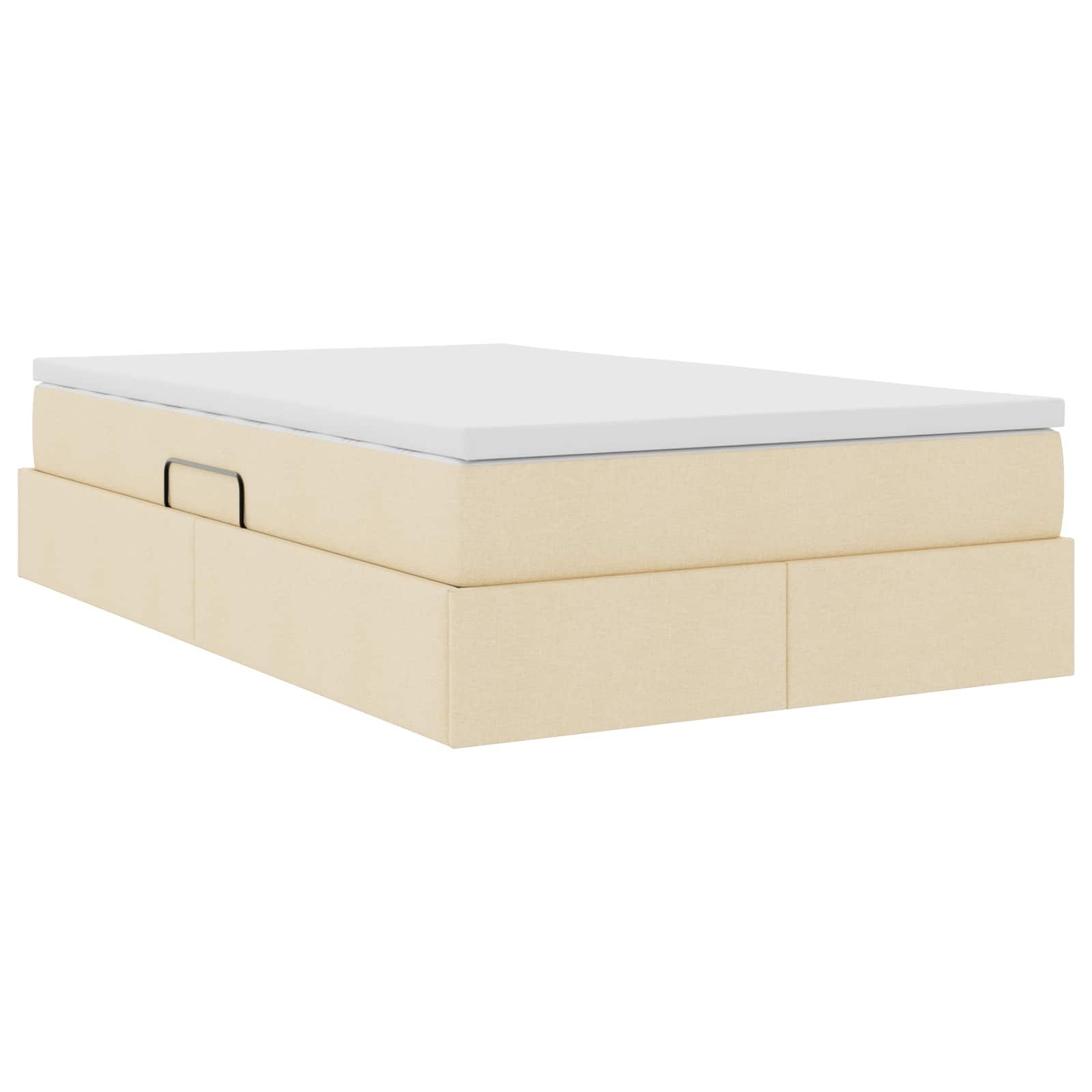 Opslag bed met matras met matras Crème 120 x 190 cm Polyester