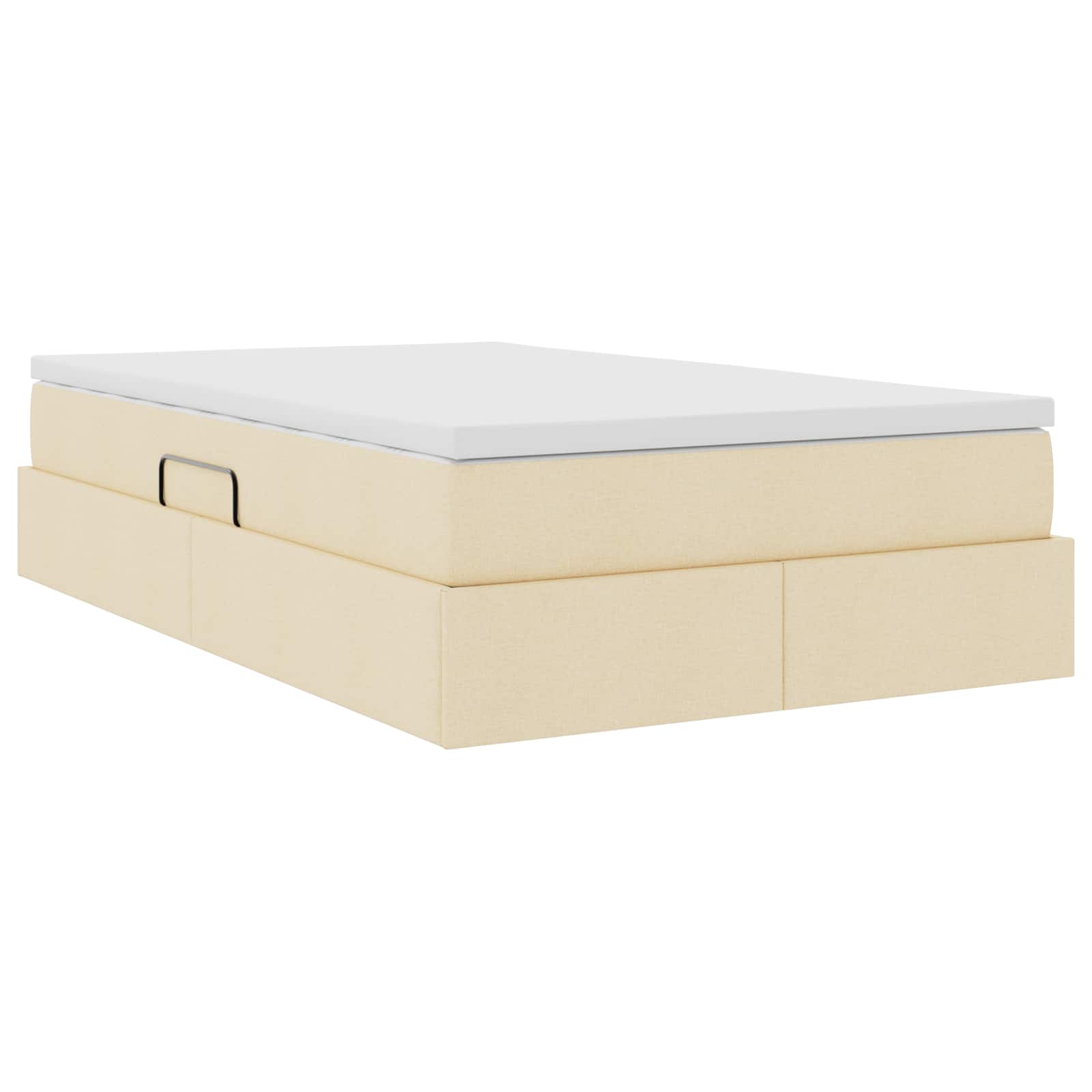 Opslag bed met matras met matras Crème 120 x 190 cm Polyester