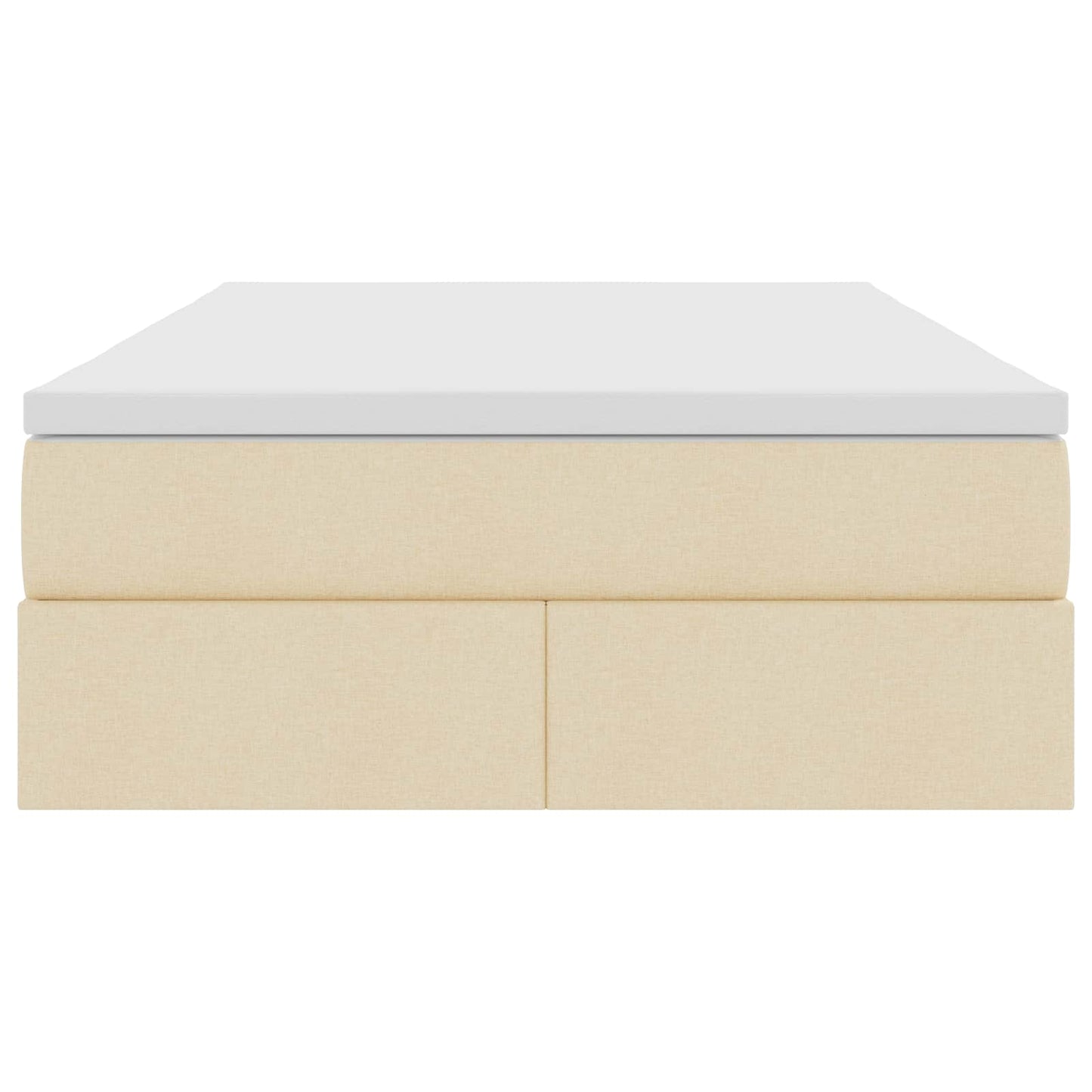 Opslag bed met matras met matras Crème 120 x 190 cm Polyester