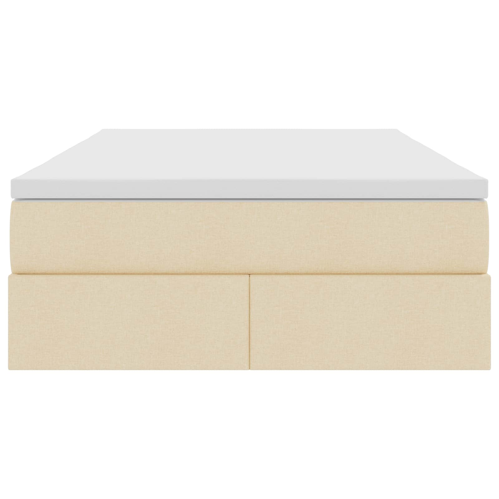 Opslag bed met matras met matras Crème 120 x 190 cm Polyester