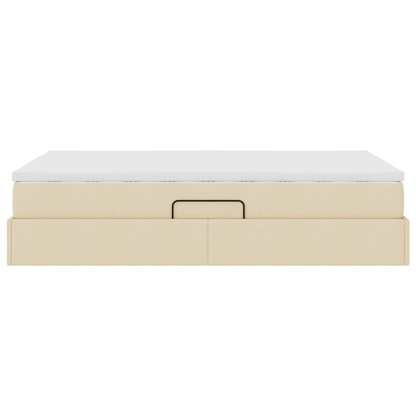 Opslag bed met matras met matras Crème 120 x 190 cm Polyester