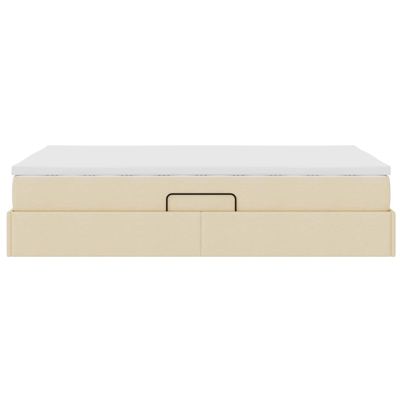 Opslag bed met matras met matras Crème 120 x 190 cm Polyester